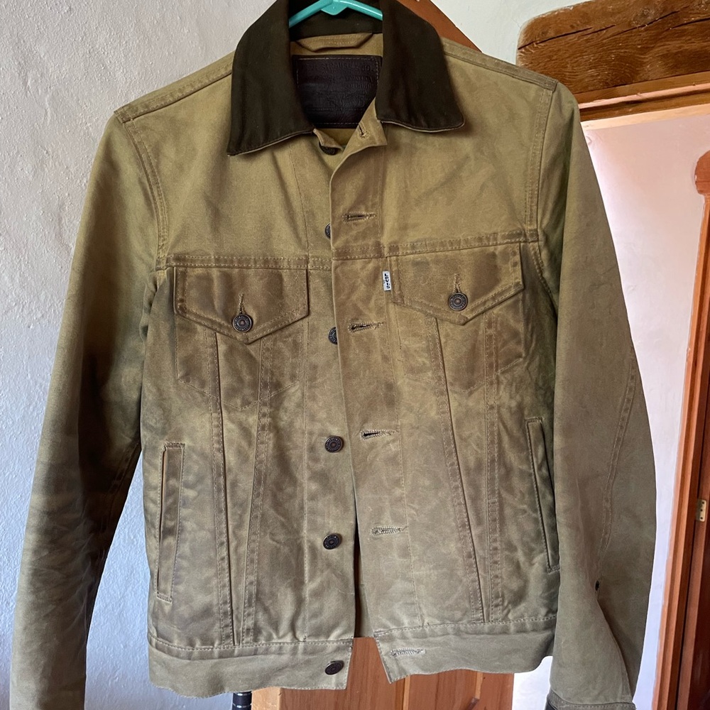 🔴 Filson x Levis trucker Jacket size X-Small waxed canvas